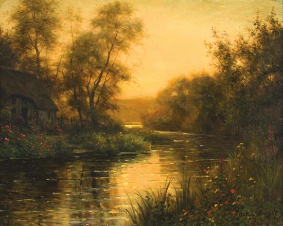 Appraisal: LOUIS ASTON KNIGHT American French - The Setting Sun oil