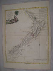 Appraisal: A hand coloured Italian th c map of New Zealand