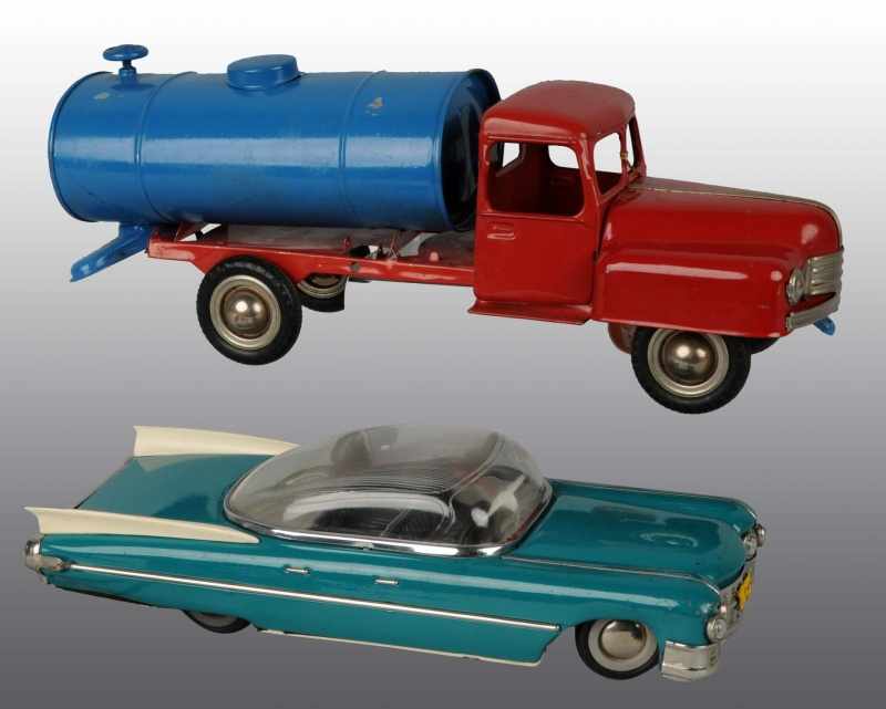 Appraisal: Lot of Foreign-Made Vehicle Toys Description Includes one Russian remote