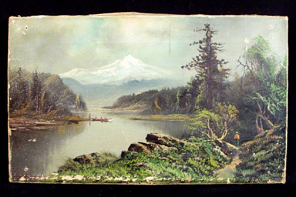 Appraisal: William W Armstrong Irish Canadian - A View of Mt