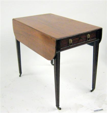 Appraisal: George III mahogany pembroke table th century The rectangular top