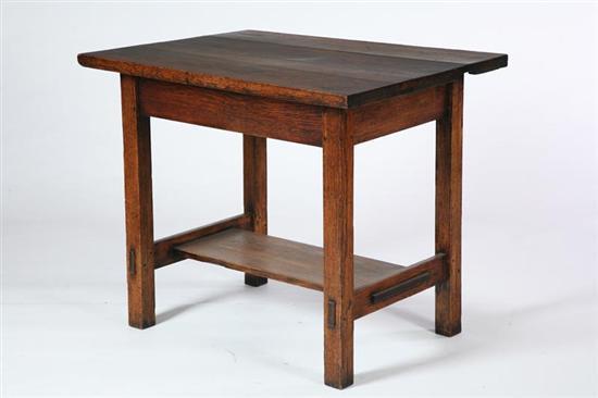 Appraisal: ARTS AND CRAFTS SIDE TABLE American late th-early th century