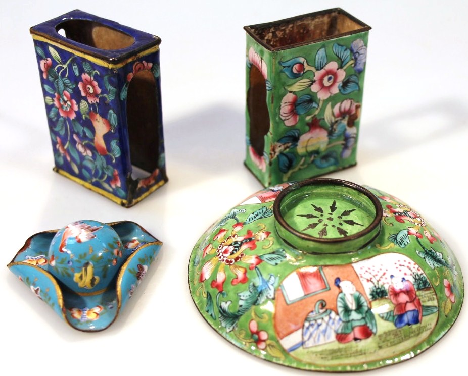 Appraisal: Various early thC and later Chinese cloisonne comprising a vesta