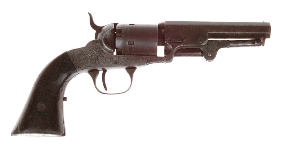 Appraisal: LONDON PISTOL COMPANY PERCUSSION REVOLVER Cal SN Usual configuration with