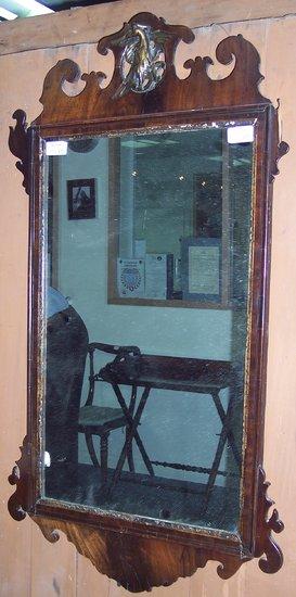 Appraisal: Additional LotA mahogany wall mirror of th Century design having