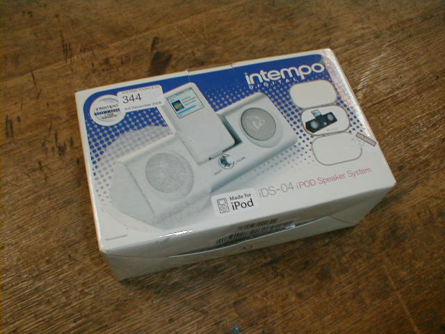 Appraisal: Intempo digital I-pod speaker system boxed