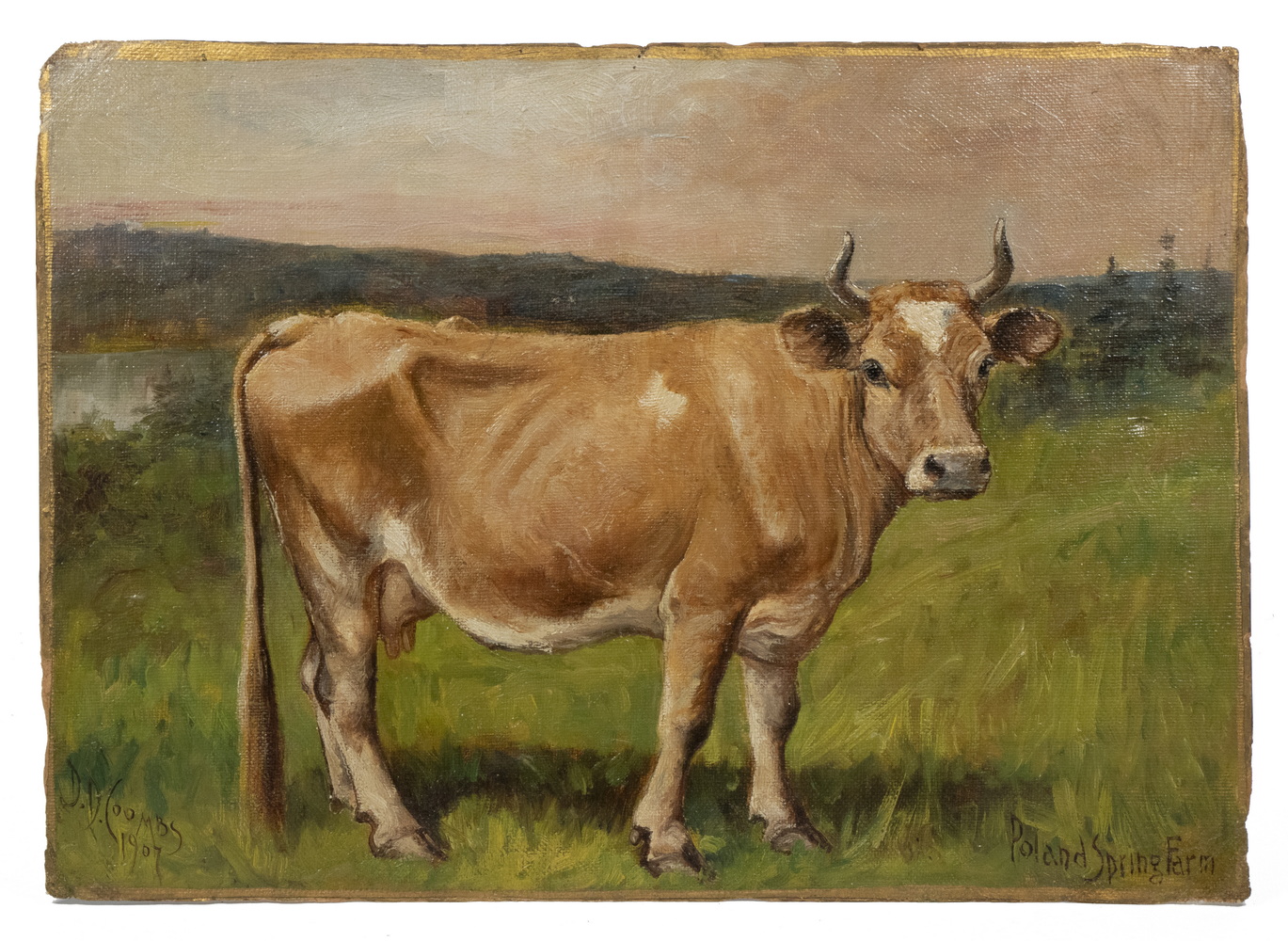 Appraisal: DELBERT DANA COOMBS ME - A Favorite Cow from Poland