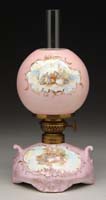 Appraisal: SCARCE PORCELAIN AND WMG MINI LAMP S - WMG ball