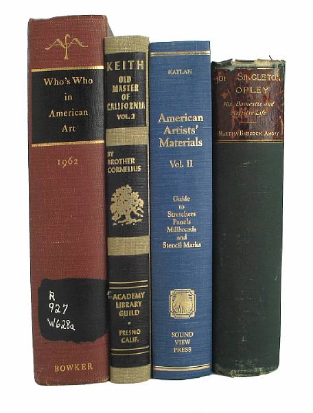 Appraisal: American Art volumes including Bayley Frank W Five Colonial Artists