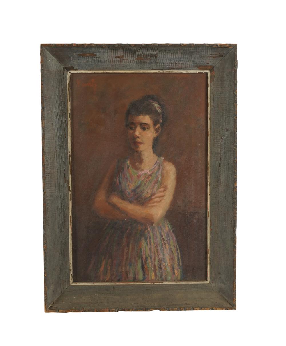 Appraisal: ROGER EDWARD KUNTZ - LADY OF LIGHToil on canvas unsigned