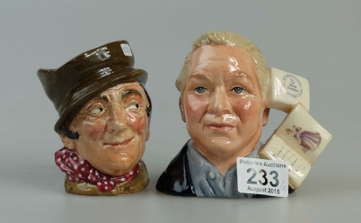 Appraisal: Royal Doulton small character jugs Sir Henry Doulton D and