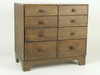 Appraisal: SMALL CHEST - Eight drawer Victorian pine storage chest with