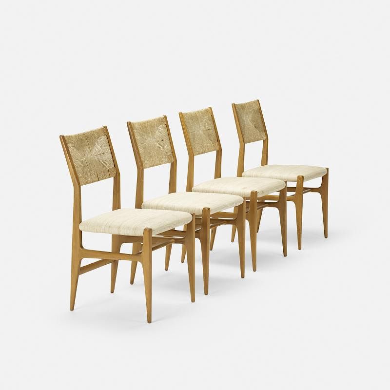 Appraisal: Gio Ponti dining chairs model set of four Gio Ponti