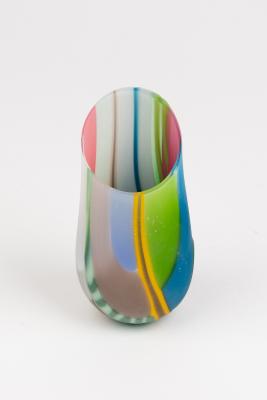 Appraisal: Ruth Shelley Contemporary multi-coloured fused glass 'Sisial' vase cm high