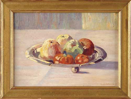 Appraisal: EMILE ALBERT GRUPPE American - STILL LIFE WITH FRUIT Oil