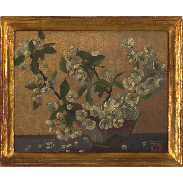 Appraisal: Tom Milton Wilder American - Pear Blossoms c oil on