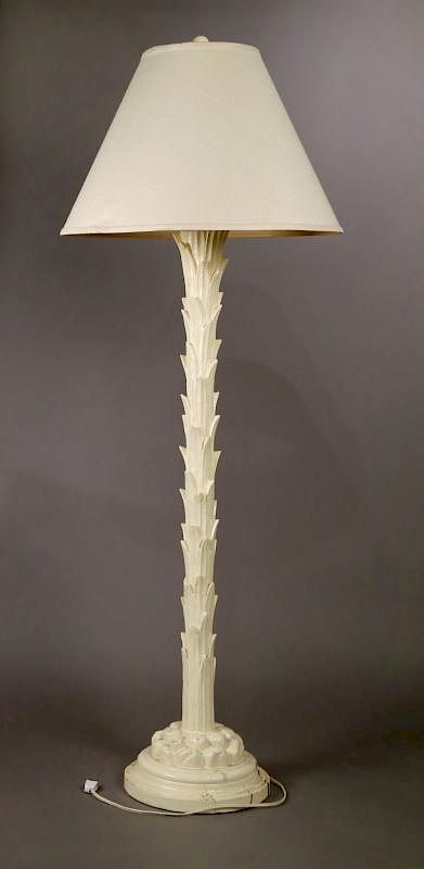 Appraisal: Palm Leaf Floor Lamp c - in h