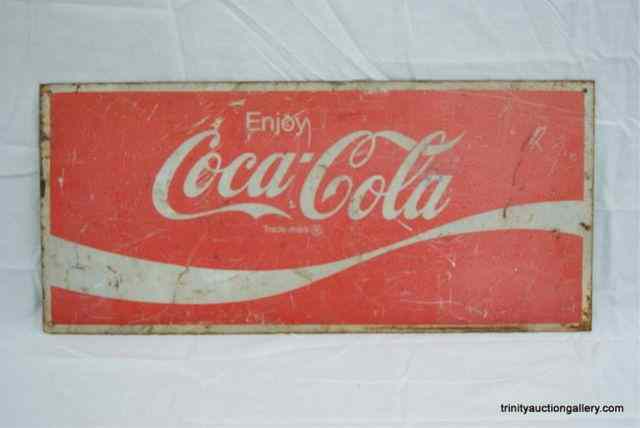 Appraisal: Vintage Metel Enjoy Coca Cola Advertisement SignThis is for a