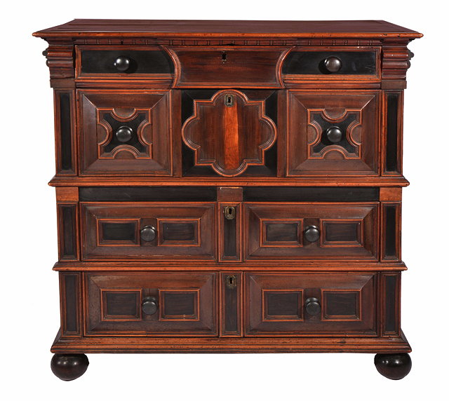 Appraisal: A LATE TH CENTURY CEDAR AND FIVE WOODS CHEST OF