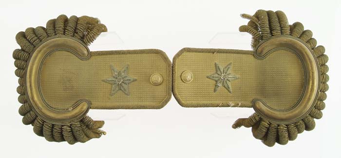 Appraisal: PAIR OF CONFEDERATE GENERAL'S EPAULETS Pair of Mexican War era