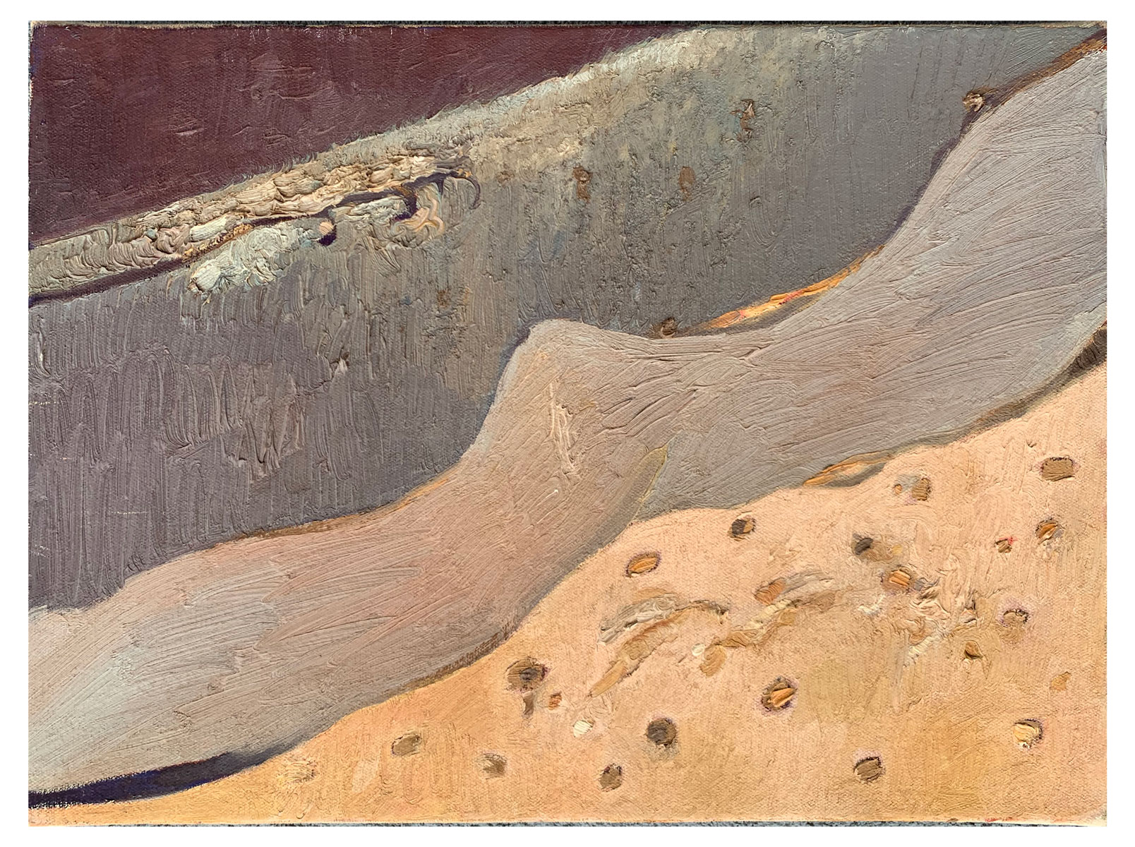 Appraisal: HOFFMAN Martin American - Abstract Composition with Earth Tones -