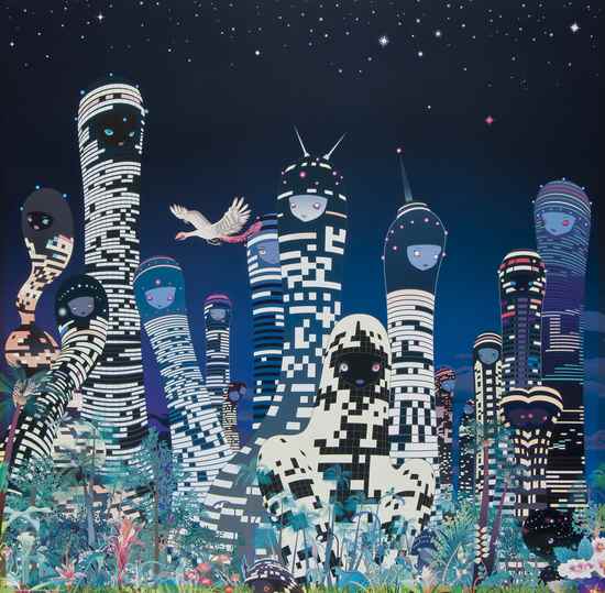 Appraisal: Chiho Aoshima b City Glow offset lithograph printed in colours