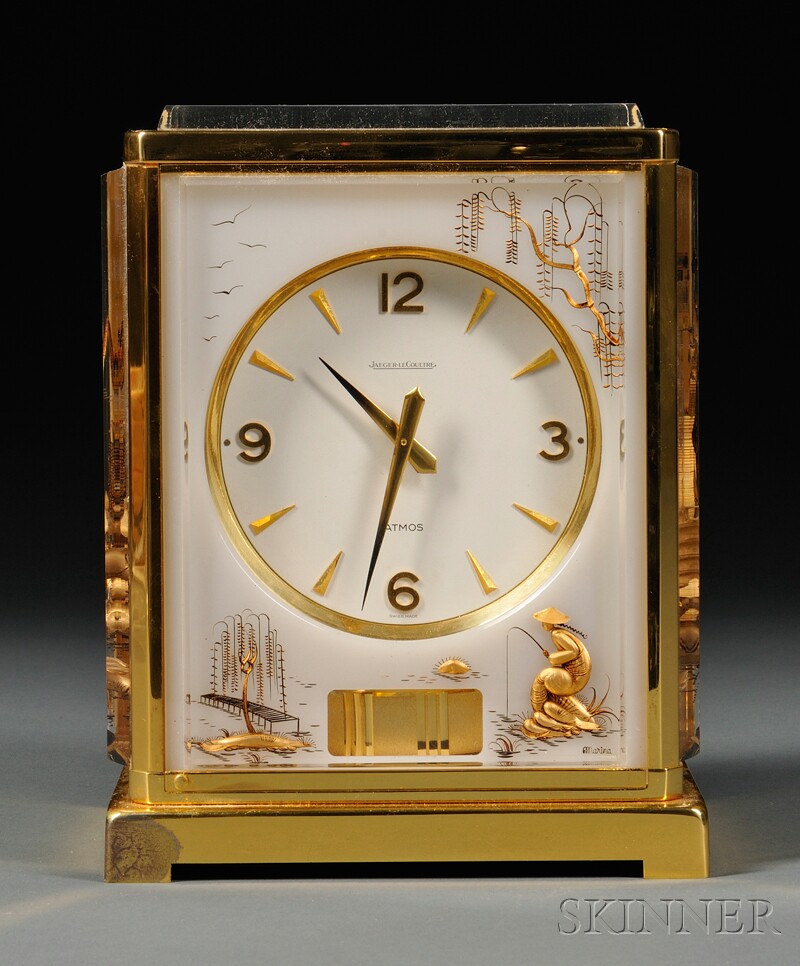 Appraisal: Jaeger Le Coultre Atmos Clock Switzerland mid- th century the