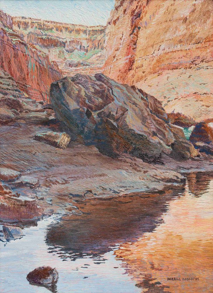 Appraisal: Merrill Mahaffey American b Boulder Visitor Grand Canyon Series Merrill