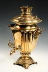 Appraisal: RUSSIAN BRASS SAMOVAR - Original th c ovoid form samovar