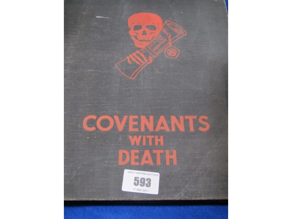 Appraisal: Lot comprising book 'Covenants with Death' an album of cigarette