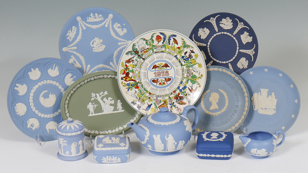 Appraisal: COLLECTION OF WEDGWOOD JASPERWARE An assembled collection of pieces total