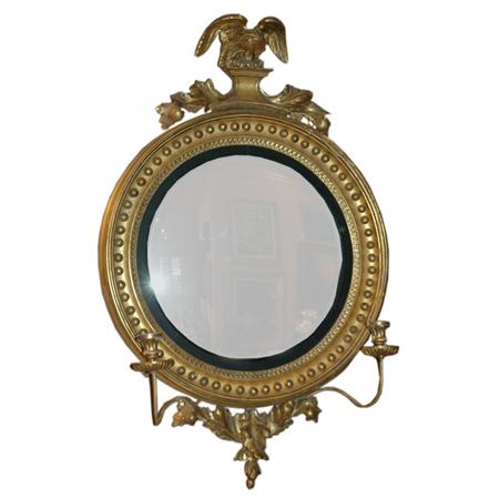 Appraisal: Classical Gilt-Wood Convex Mirror Estimate -