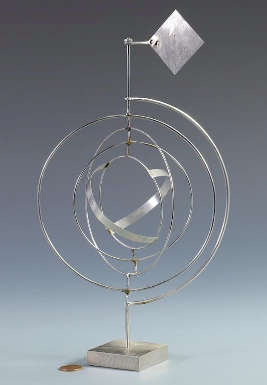 Appraisal: George Rickey Kinetic Sculpture Space Churn George Warren Rickey American