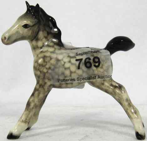 Appraisal: Beswick Rocking Horse Grey Foal Stretched Facing Left