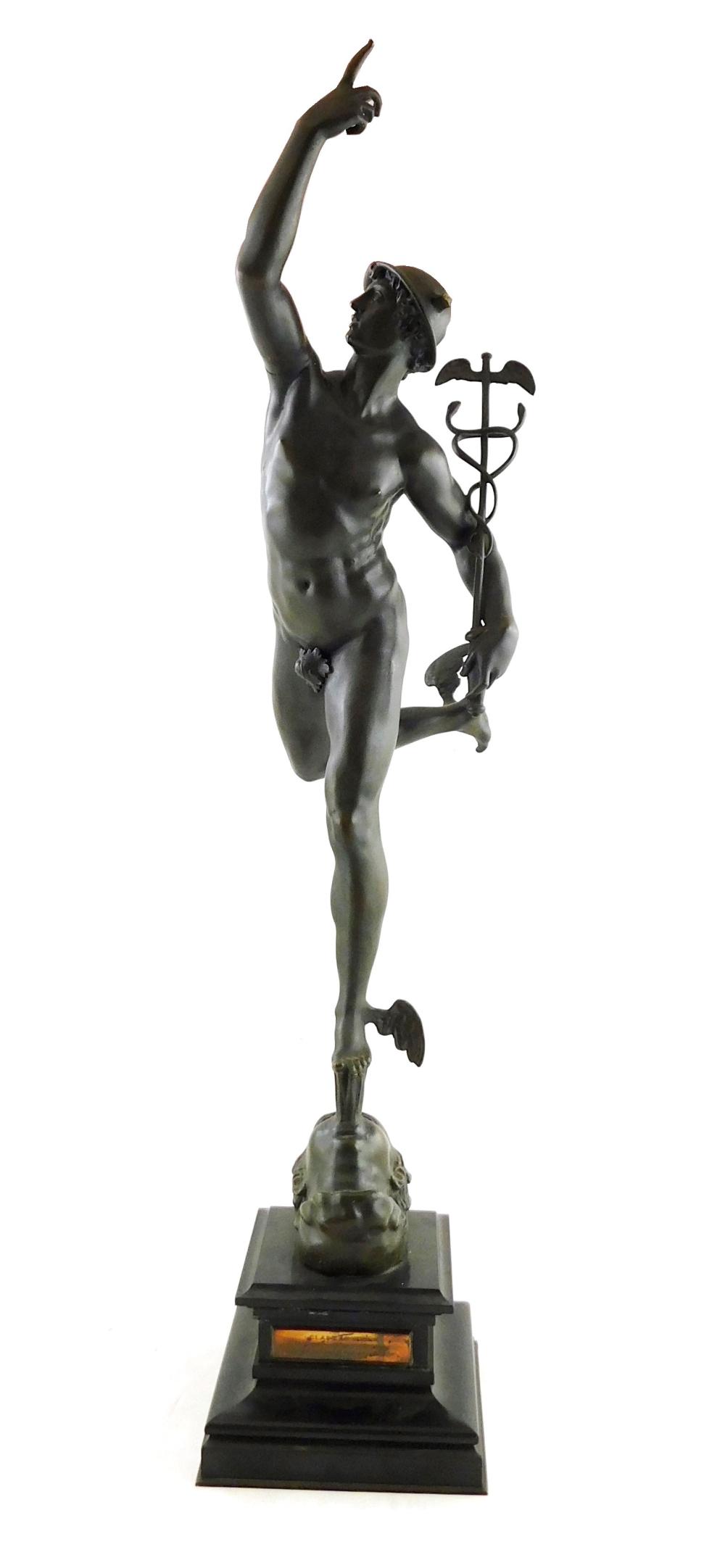 Appraisal: SCULPTURE After Jean de Bologne French Belgian Italian - Mercury