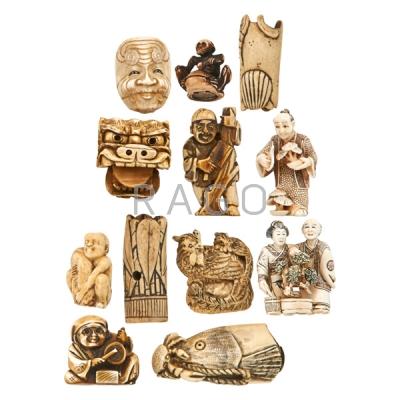 Appraisal: WITHDRAWN JAPANESE IVORY NETSUKE Condition Report