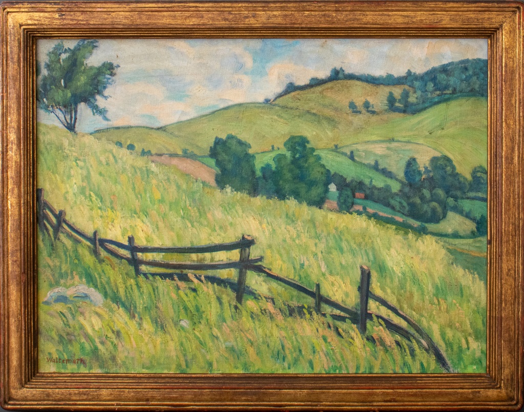 Appraisal: WILLIAM WALTEMATH LANDSCAPE OIL ON CANVAS William Waltemath American XX