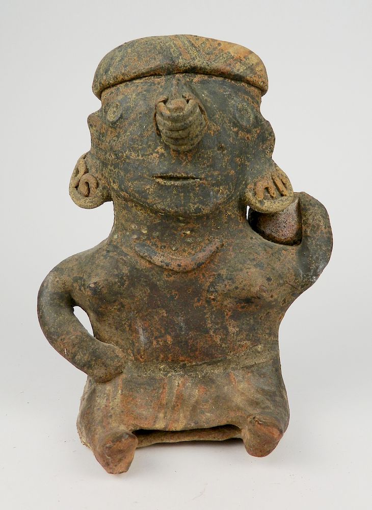 Appraisal: Pre-Columbian Tarascand idol Pre-Columbian Tarascand idol from Nayarit ''h