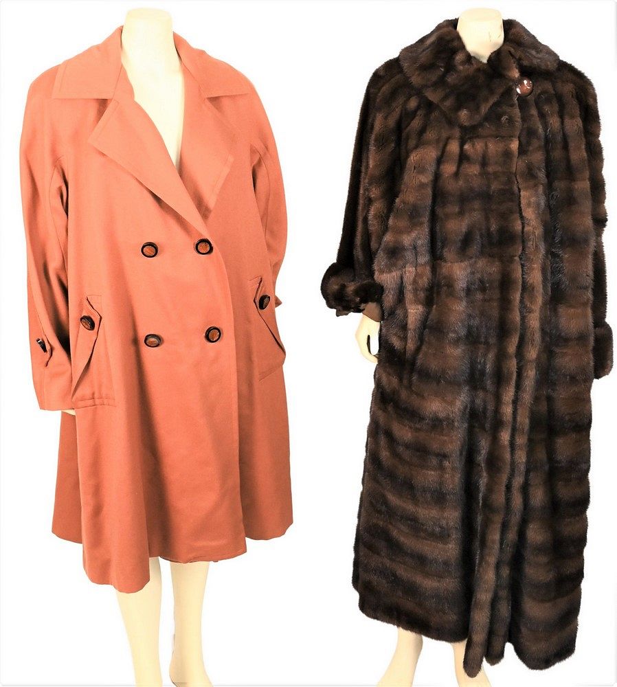 Appraisal: Two Jerry Sorbara Coats full length mink along with wool