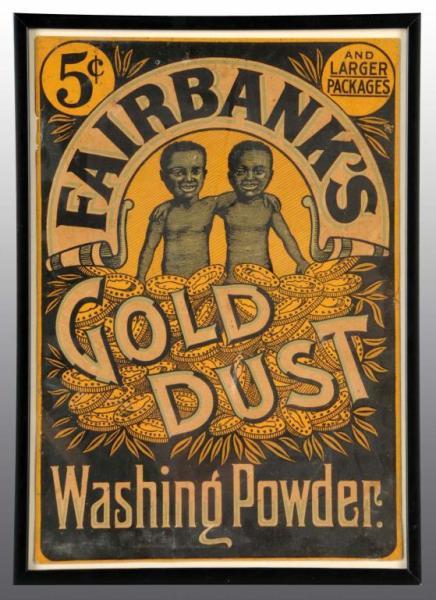 Appraisal: Fairbanks Gold Dust Washing Powder Soap Sign Description Cardboard Condition