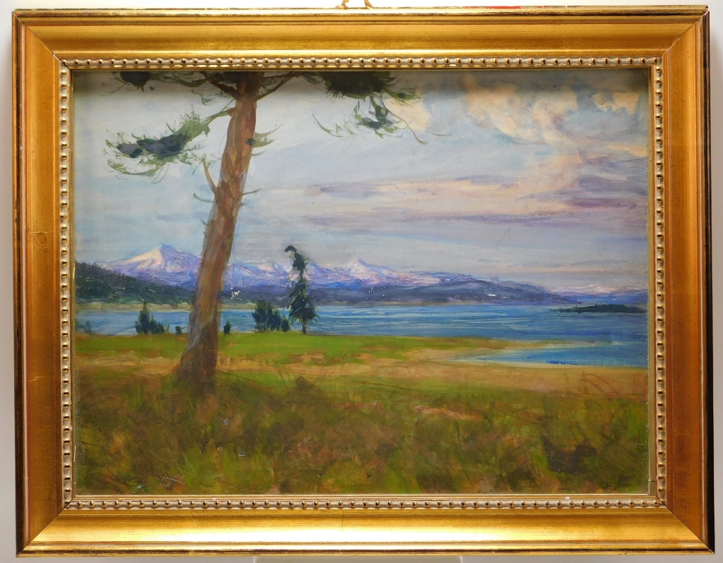 Appraisal: PC CHARLES HOFFBAUER LANDSCAPE WC PAINTINGS Massachusetts France - Includes