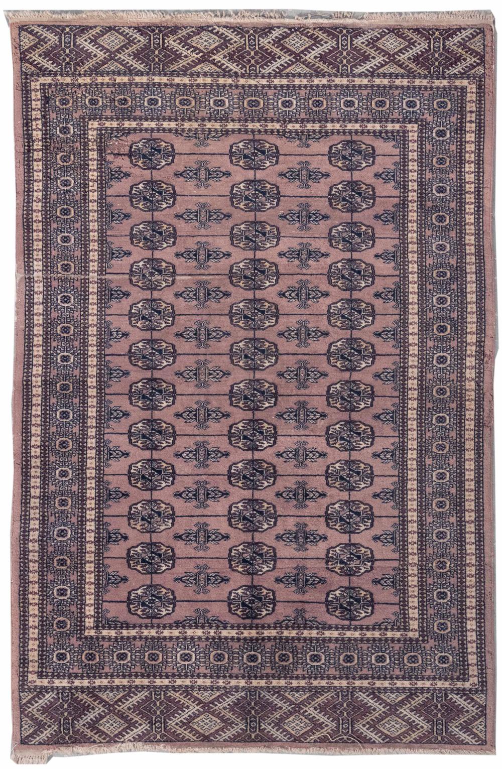 Appraisal: BOKHARA-DESIGN RUG ' X ' LATE TH CENTURYBOKHARA-DESIGN RUG '