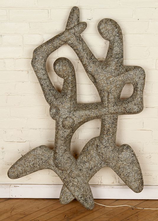 Appraisal: FREDERICK WEINBERG ILLUMINATING WALL SCULPTURE Frederick Weinberg American th century