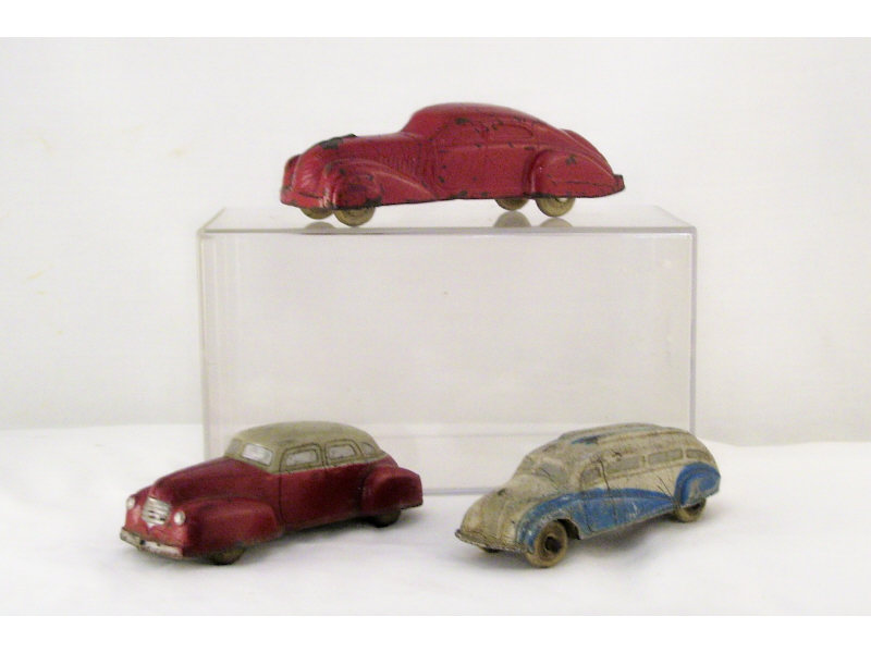 Appraisal: - Sun Rubber Cars Includes Red car measures long Red