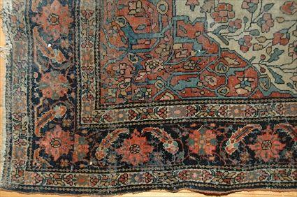 Appraisal: Persian Medallion Rug with Oatmeal Ground