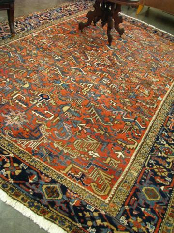 Appraisal: Semi-antique est 's Persian handmade rug Heriz ' x '