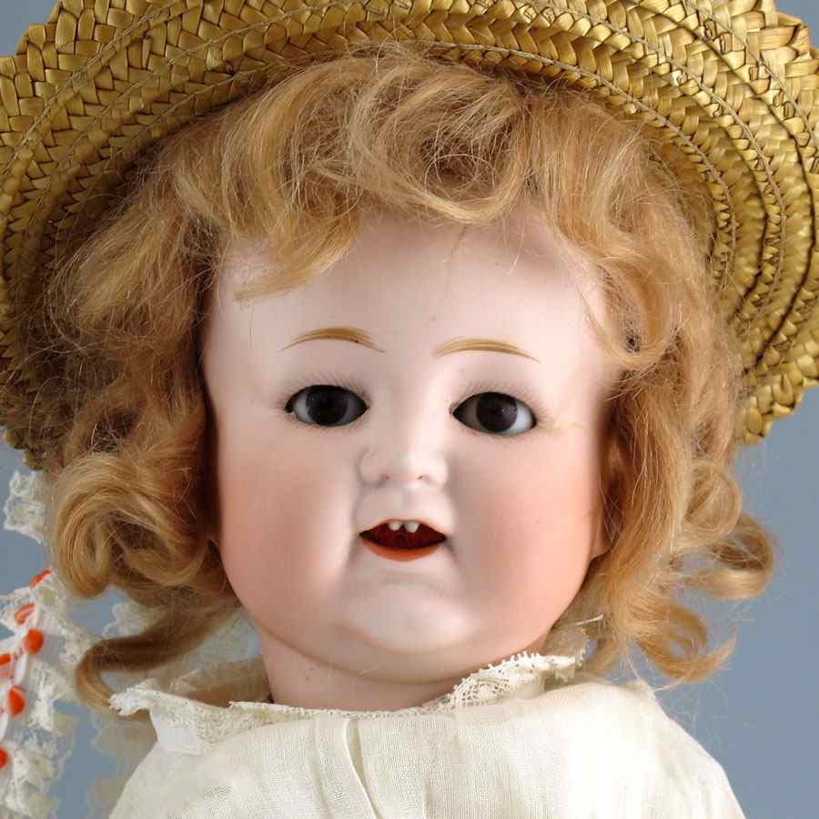 Appraisal: '' NIPPON A MK RE BISQUE HEAD DOLL Marked ''RE