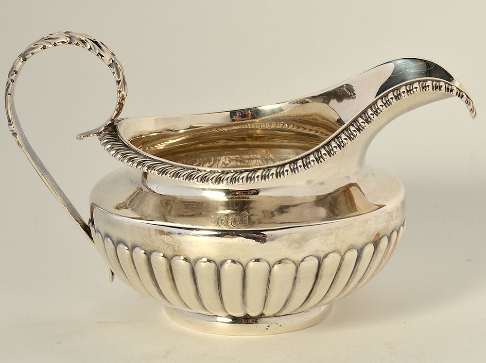 Appraisal: English Sterling Silver Creamer Emes Barnard th C George IV