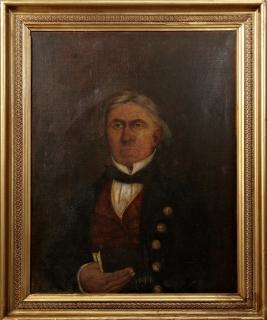 Appraisal: English School Portrait of a Man with a Masonic Tie