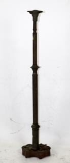 Appraisal: Iron post with focal bull head Early th c h